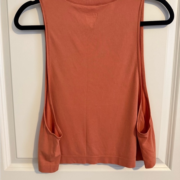 Athleta Orange Mineral Wash Muscle Crop Tank - Picture 5 of 6